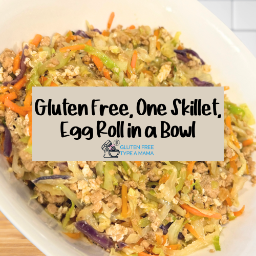 gluten free egg roll in a bowl