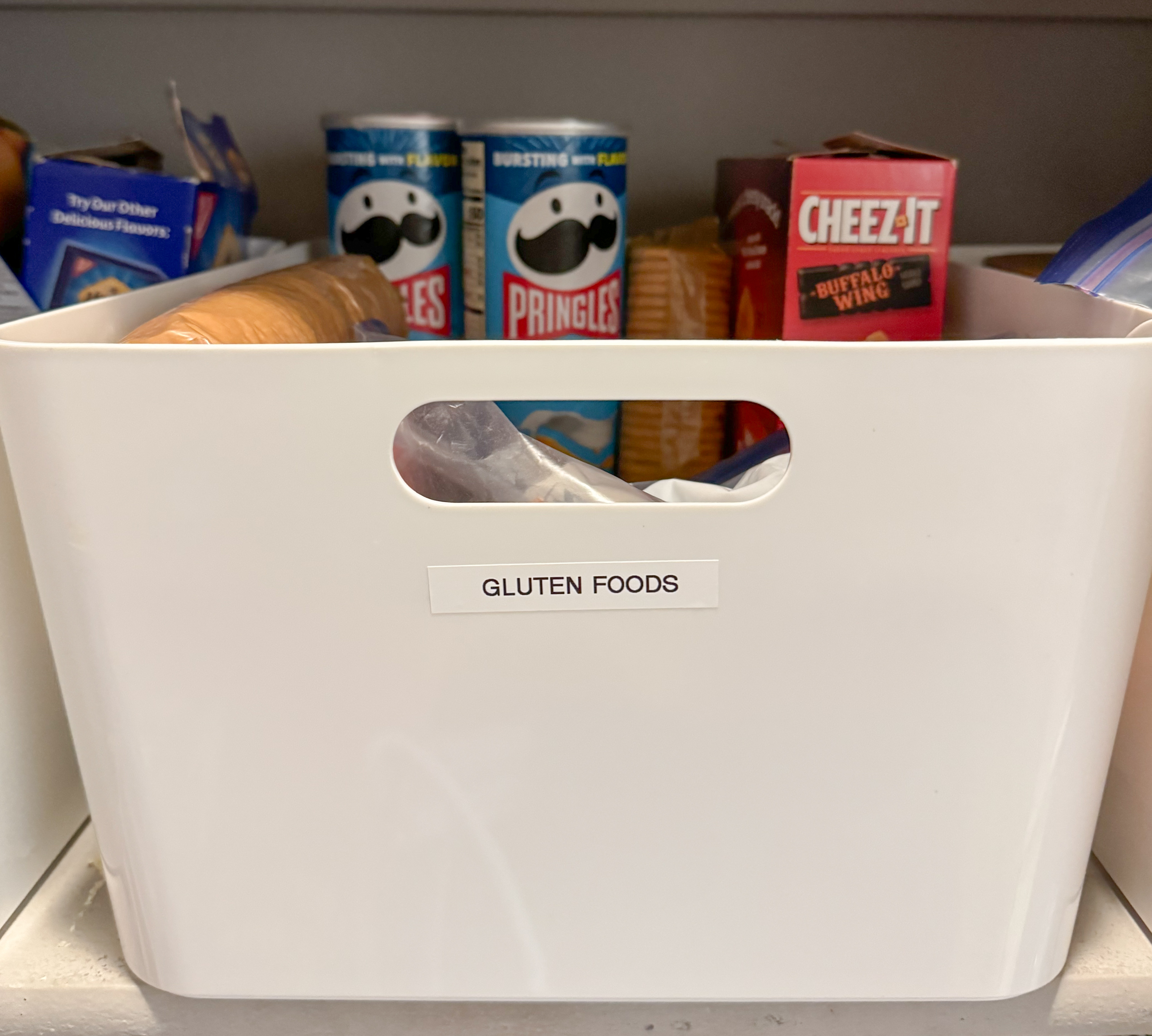 gluten free kitchen storage bin